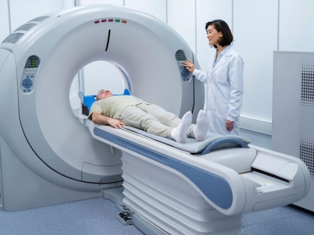 PET scan of the lungs