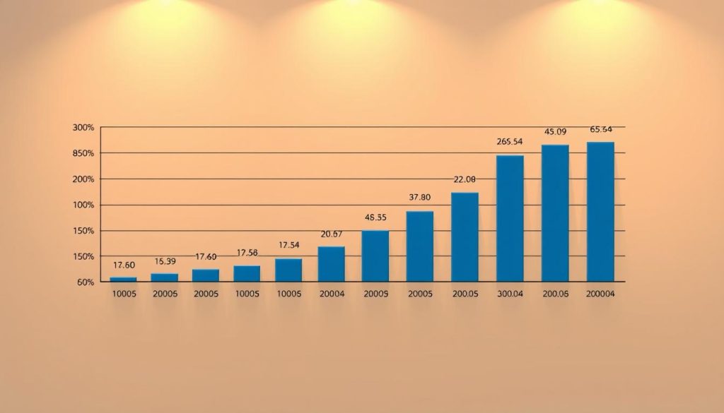 A detailed bar graph depicting the relapse statistics for acute myeloid leukemia (AML) in adults. The graph is rendered in a clean, professional style with sharp, high-contrast lines and text labels. The background is a muted, neutral tone that allows the data visualization to take center stage. Warm lighting from above casts subtle shadows, adding depth and dimensionality. The overall tone is informative and data-driven, conveying the gravity of AML relapse while maintaining a sense of clarity and objectivity. A detailed bar graph depicting the relapse statistics for acute myeloid leukemia (AML) in adults. The graph is rendered in a clean, professional style with sharp, high-contrast lines and text labels. The background is a muted, neutral tone that allows the data visualization to take center stage. Warm lighting from above casts subtle shadows, adding depth and dimensionality. The overall tone is informative and data-driven, conveying the gravity of AML relapse while maintaining a sense of clarity and objectivity.
