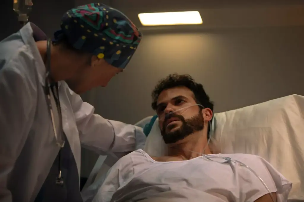 A glioblastoma progression scene with a somber, introspective atmosphere. In the foreground, a close-up of a patient's face, their features hollowed by the ravages of the disease, eyes sunken and weary. In the middle ground, a hospital bed shrouded in muted grays and blues, IV lines snaking across the sheets. The background fades into a hazy, muted landscape, conveying the sense of a world receding from the patient's view. Soft, diffused lighting casts gentle shadows, heightening the sense of fragility and quiet resignation. The overall composition evokes the patient's gradual, inevitable journey through the final stages of this relentless cancer. A glioblastoma progression scene with a somber, introspective atmosphere. In the foreground, a close-up of a patient's face, their features hollowed by the ravages of the disease, eyes sunken and weary. In the middle ground, a hospital bed shrouded in muted grays and blues, IV lines snaking across the sheets. The background fades into a hazy, muted landscape, conveying the sense of a world receding from the patient's view. Soft, diffused lighting casts gentle shadows, heightening the sense of fragility and quiet resignation. The overall composition evokes the patient's gradual, inevitable journey through the final stages of this relentless cancer.