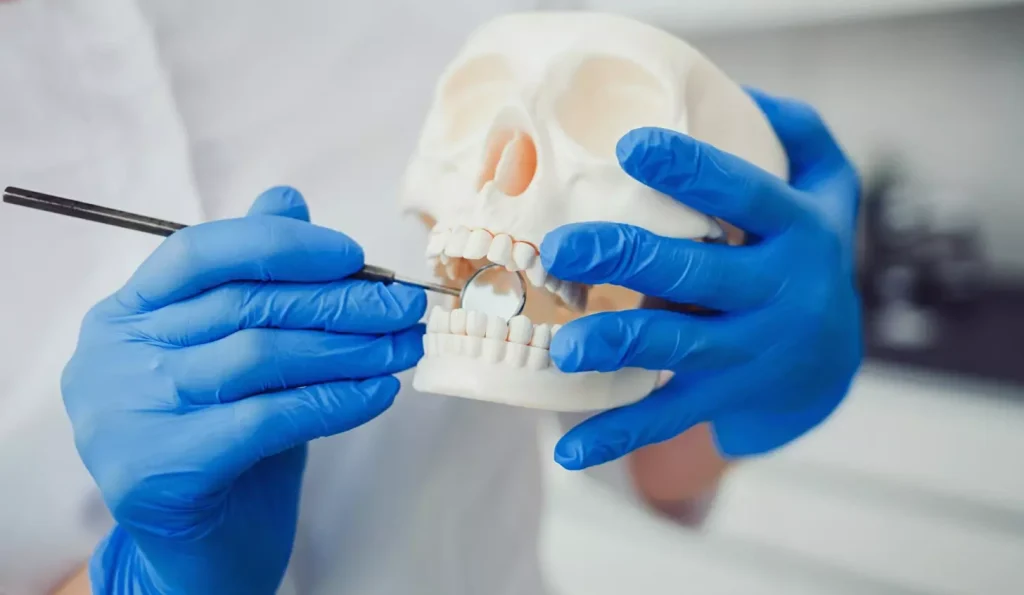Detailed diagram of dental bone regeneration process, showcasing the intricate scientific principles behind the technique. Foreground depicts a cross-section of the jawbone, highlighting the layered structure of healthy bone, damaged bone, and the regenerative scaffolding. Midground features a close-up of the cellular activities, with osteoblasts and osteoclasts actively remodeling the bone matrix. Background bathes the scene in a warm, clinical lighting, conveying the scientific precision of the procedure. Rendered in a crisp, technical style that emphasizes the biological complexity of this restorative oral health treatment. Detailed diagram of dental bone regeneration process, showcasing the intricate scientific principles behind the technique. Foreground depicts a cross-section of the jawbone, highlighting the layered structure of healthy bone, damaged bone, and the regenerative scaffolding. Midground features a close-up of the cellular activities, with osteoblasts and osteoclasts actively remodeling the bone matrix. Background bathes the scene in a warm, clinical lighting, conveying the scientific precision of the procedure. Rendered in a crisp, technical style that emphasizes the biological complexity of this restorative oral health treatment.