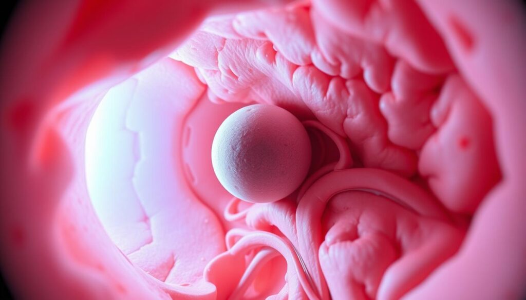 brain tumor behind eye