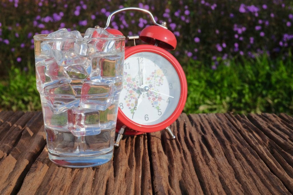 close up drink glass table LIV Hospital