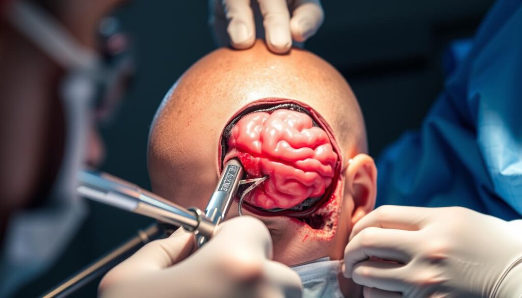 frontal meningioma surgery