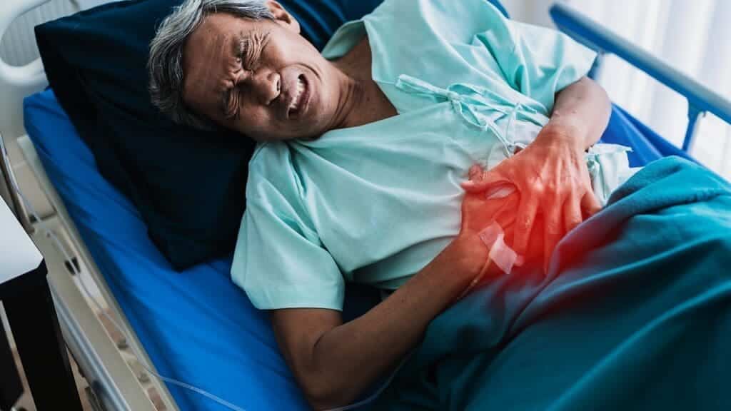 A detailed anatomical cross-section of the abdomen, showcasing a large, bulging abdominal aortic aneurysm. The aorta is prominently featured, with its dilated, weakened section clearly visible. The surrounding organs, such as the kidneys, intestines, and vertebrae, provide context and scale. The image has a clinical, medical illustration style, with muted tones and high-contrast details, illuminated by soft, directional lighting that accentuates the three-dimensional form. The overall mood is one of scientific analysis and understanding, inviting the viewer to explore the intricacies of this complex medical condition.